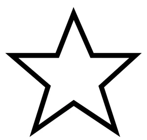 Basic Star for Young Children Coloring Page