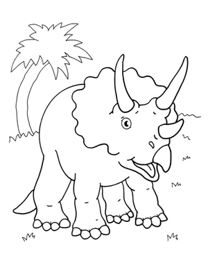 A Joyful Triceratops