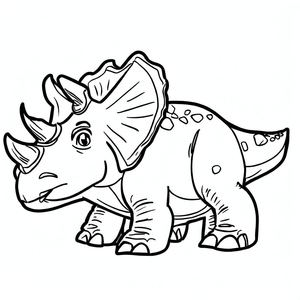 A Triceratops dinosaur