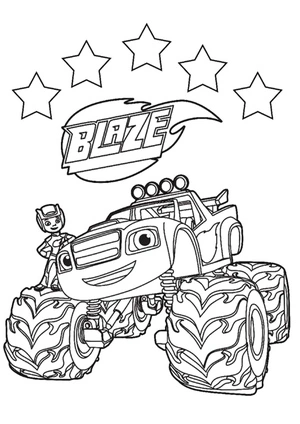 Blaze the Monster Truck Coloring Page