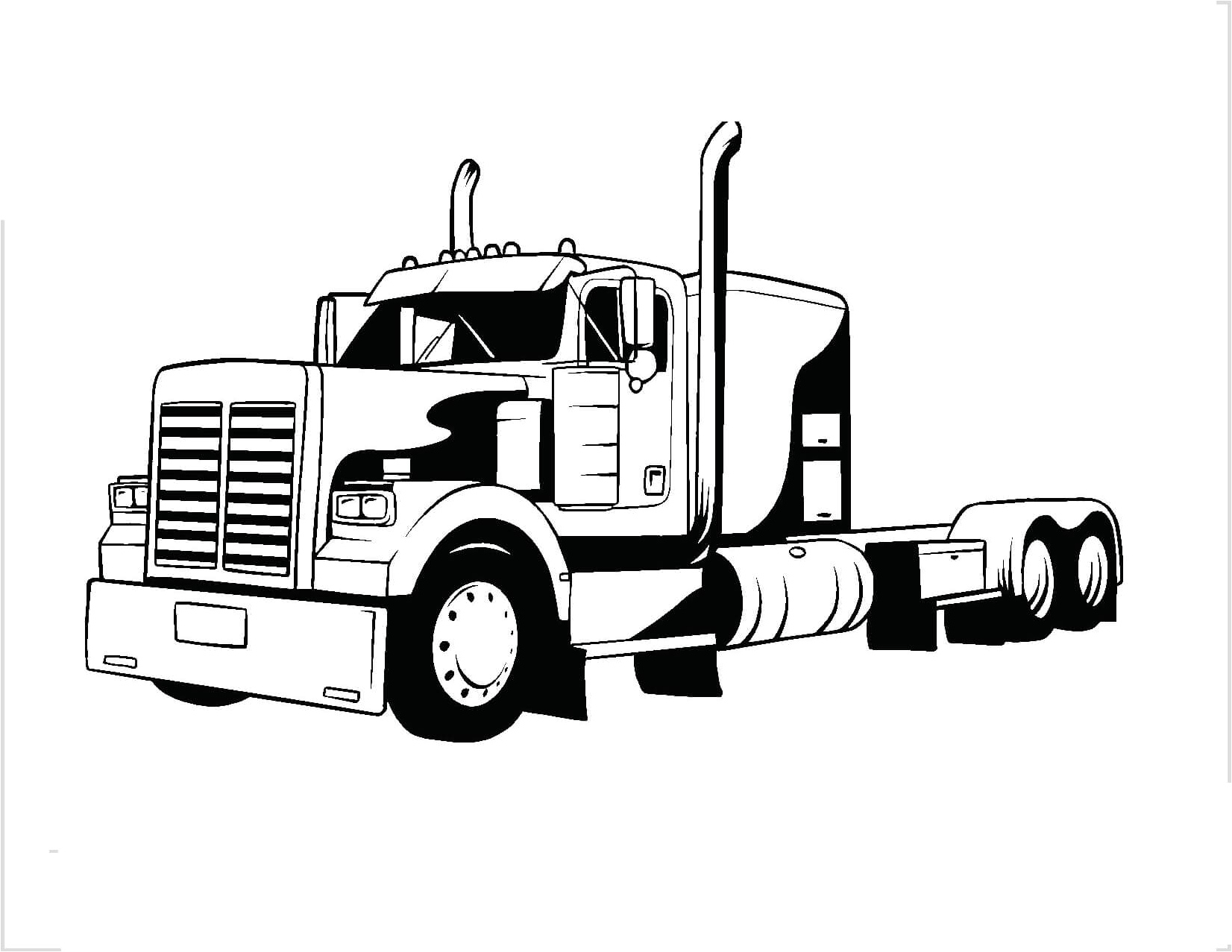 Incredible Truck Coloring Page