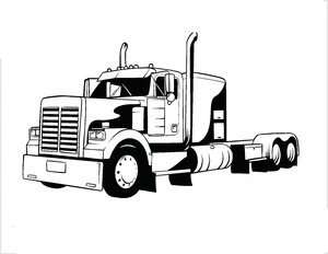 Incredible Truck Coloring Page