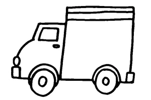 Truck Coloring Page - Free Printable Coloring Page