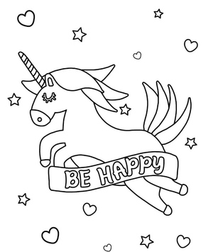 Unicorn Spreading Joy - Please Do Not Name It Happy Unicorn