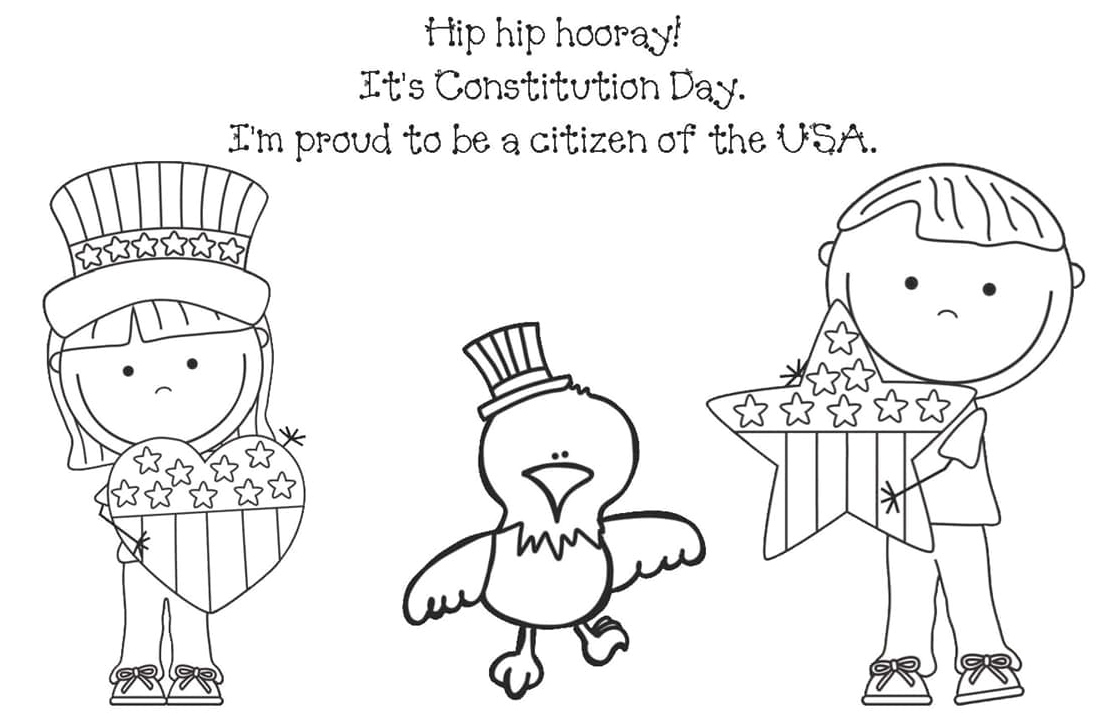 Day of the Constitution Coloring Page