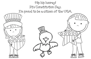 Day of the Constitution Coloring Page