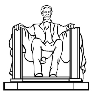 Lincoln Memorial Coloring Page