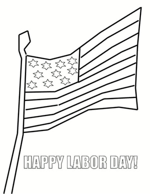 Printable Labor Day Coloring Page