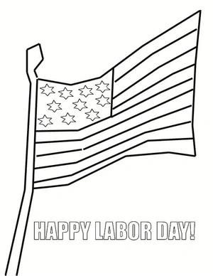 Printable Labor Day Coloring Page Coloring Page