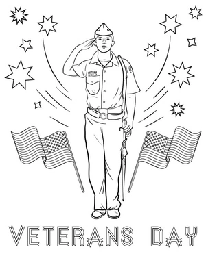 Printable Veterans Day coloring page Coloring Page