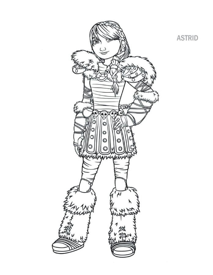 Astrid Coloring Page