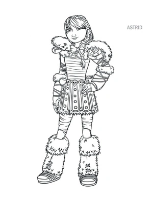 Astrid Coloring Page