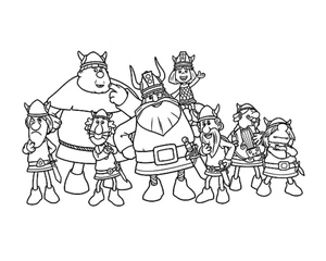 Friends of Vic Coloring Page
