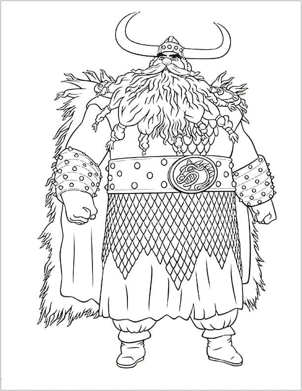 Norse King Coloring Page