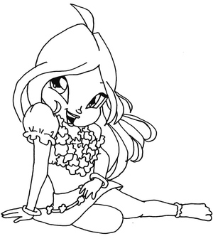 Sweet Flora from the Winx Club