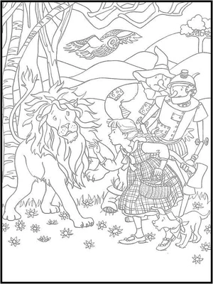 Ellie Encourages Shy Leo Coloring Page