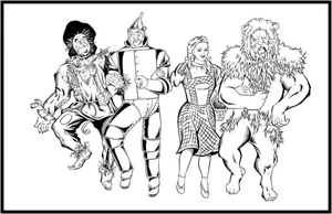 Funny Song Singers on the Road to Goodwin Coloring Page
