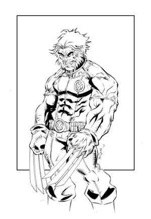 Playful Wolverine