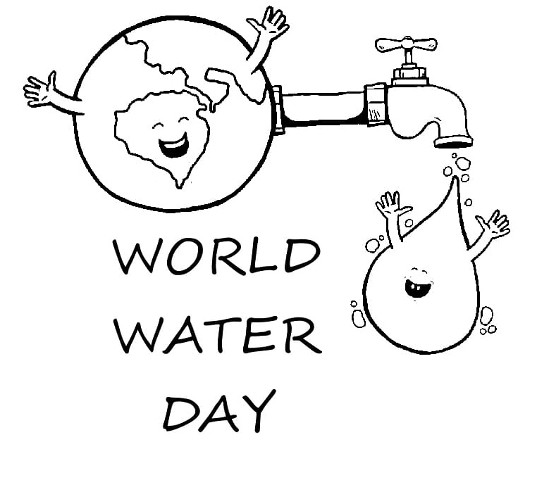 Printable coloring page for World Water Day Coloring Page