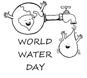 Printable coloring page for World Water Day