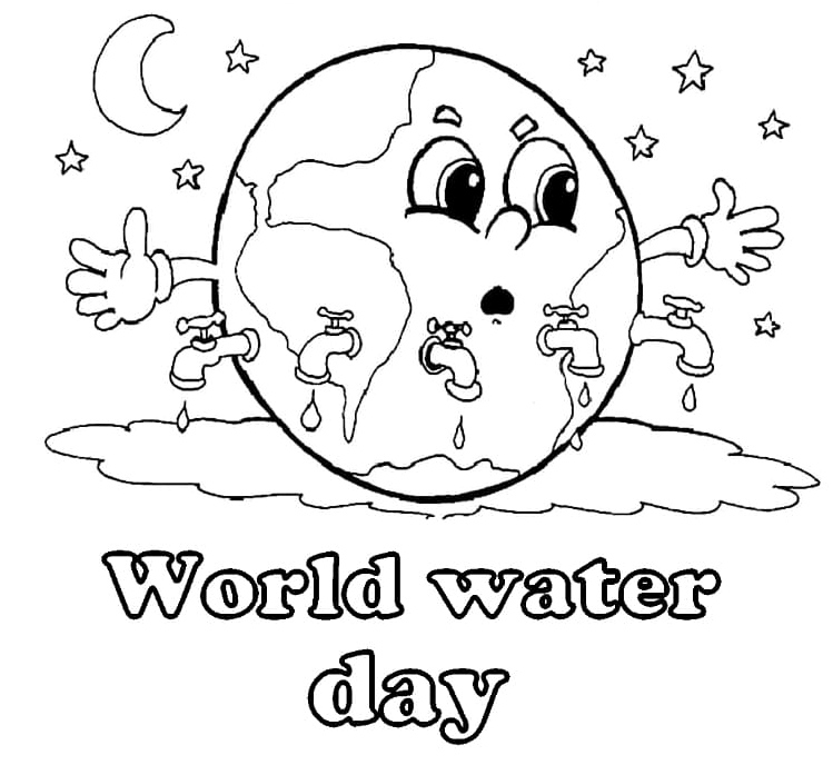 Printable World Water Day Coloring Page Coloring Page