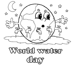 Printable World Water Day Coloring Page