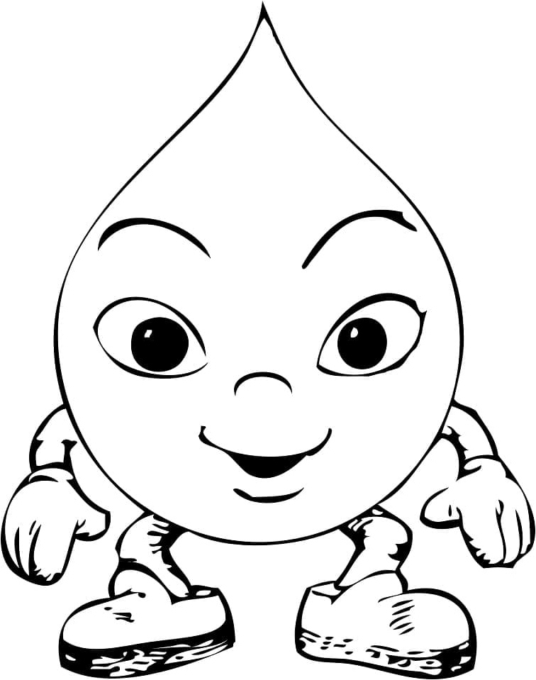 Water Day Around the World for Children Coloring Page